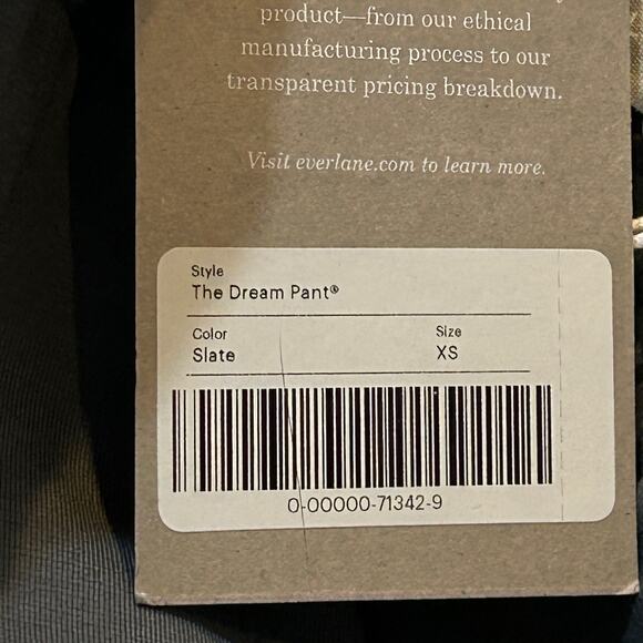 Everlane The Dream Pant Elastic Waist Tapered Leg Knit Pants Gray Women XS NWT - Picture 11 of 11